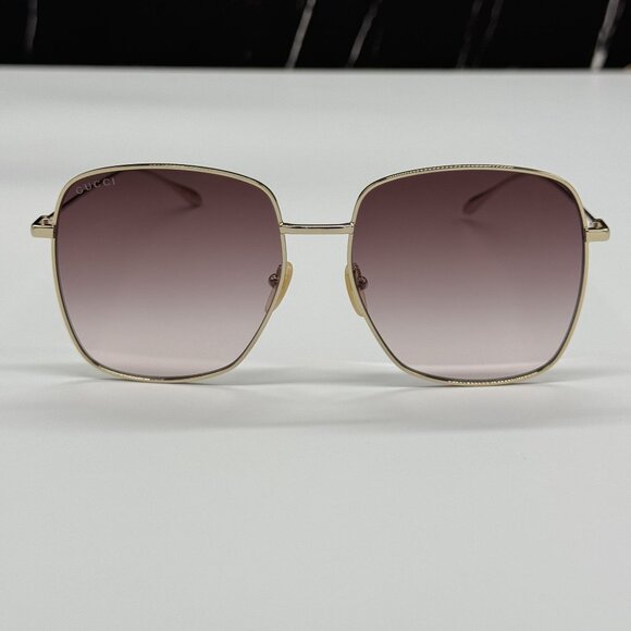NEW GUCCI GG1031S 010 LIMITED EDITION WITH EARRINGS GOLD WOMEN GUCCI SUNGLASSES